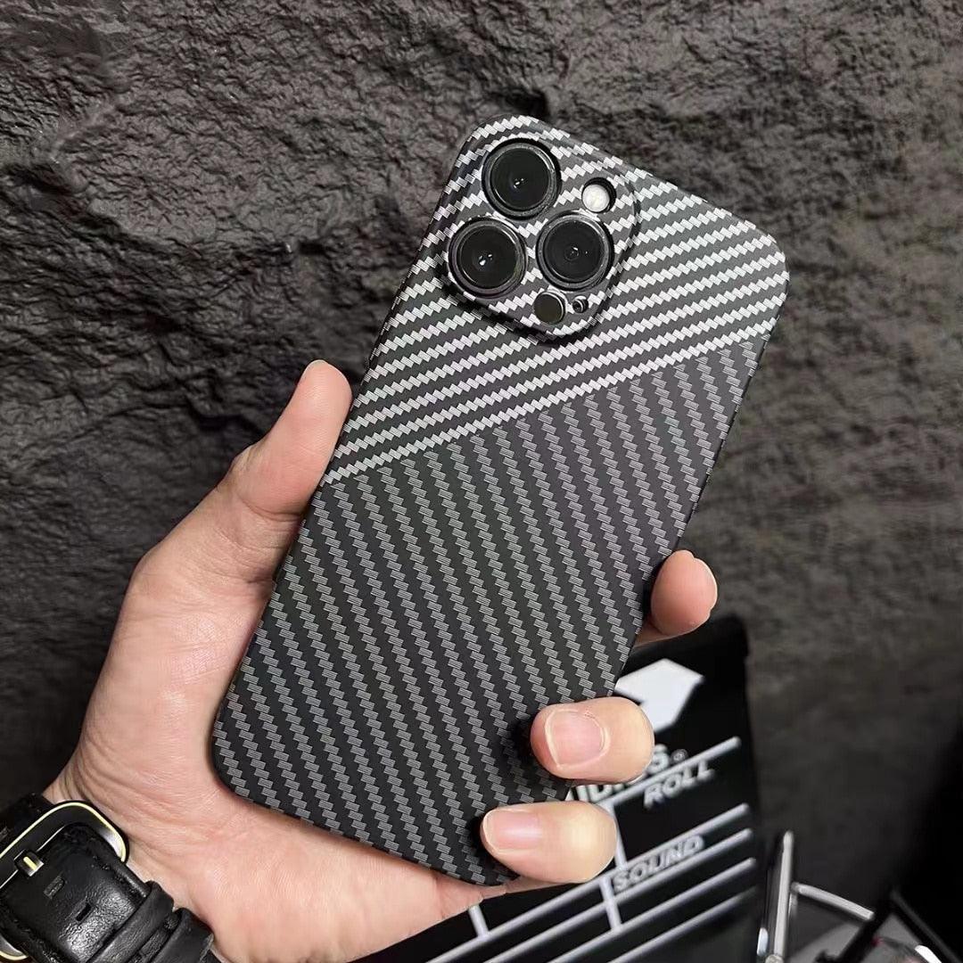 Coque de téléphone de luxe ultra fine à texture classique pour iPhone 14 13 12 Pro Max 14 Plus Coque arrière rigide antichoc Ultra-fine et légère pour iPhone 13 Pro Coque de protection pour téléphone