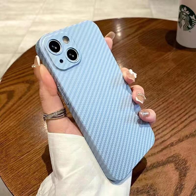 Coque de téléphone de luxe ultra fine à texture classique pour iPhone 14 13 12 Pro Max 14 Plus Coque arrière rigide antichoc Ultra-fine et légère pour iPhone 13 Pro Coque de protection pour téléphone