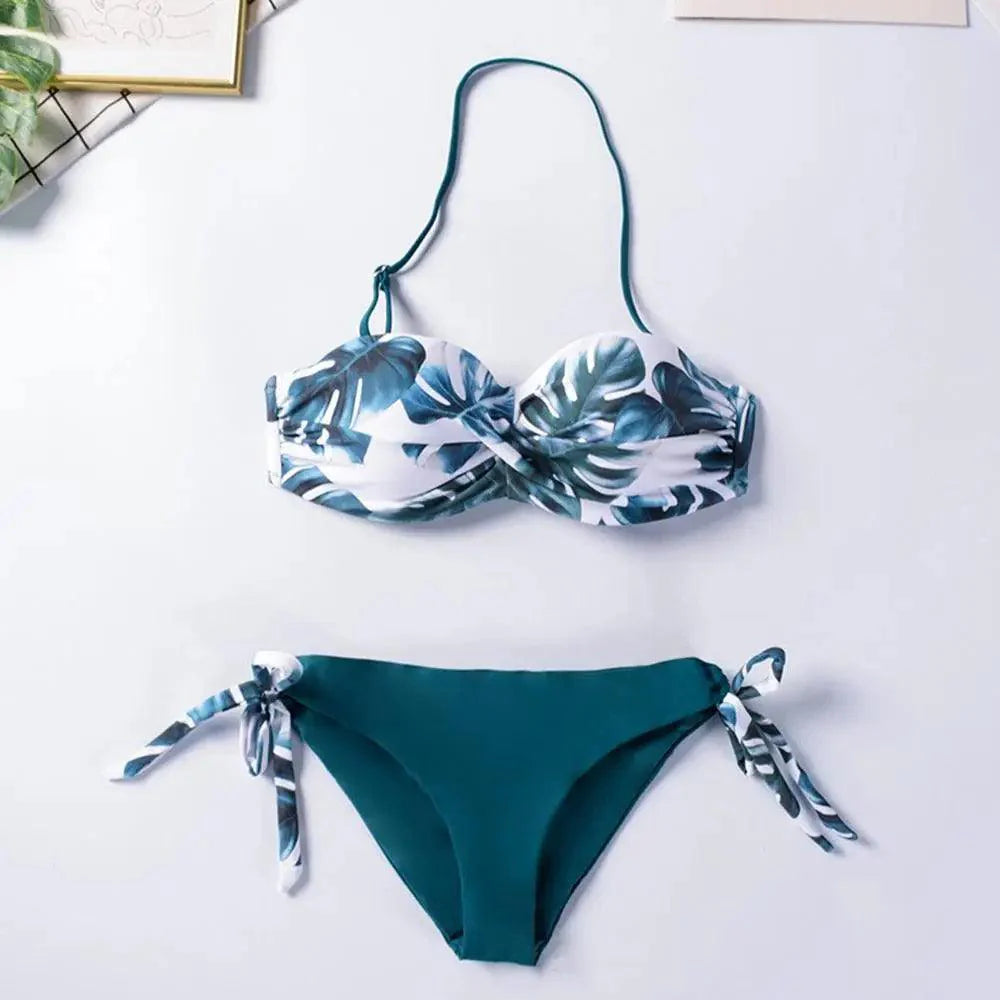 Maillot de bain de luxe pour femme, couleur unie, maillot de bain pour femme, maillot de bain moderne pour femme, ensemble de bikini push-up, maillot de bain de plage, ensemble de bikinis push-up roses pour femme, maillots de bain bandage