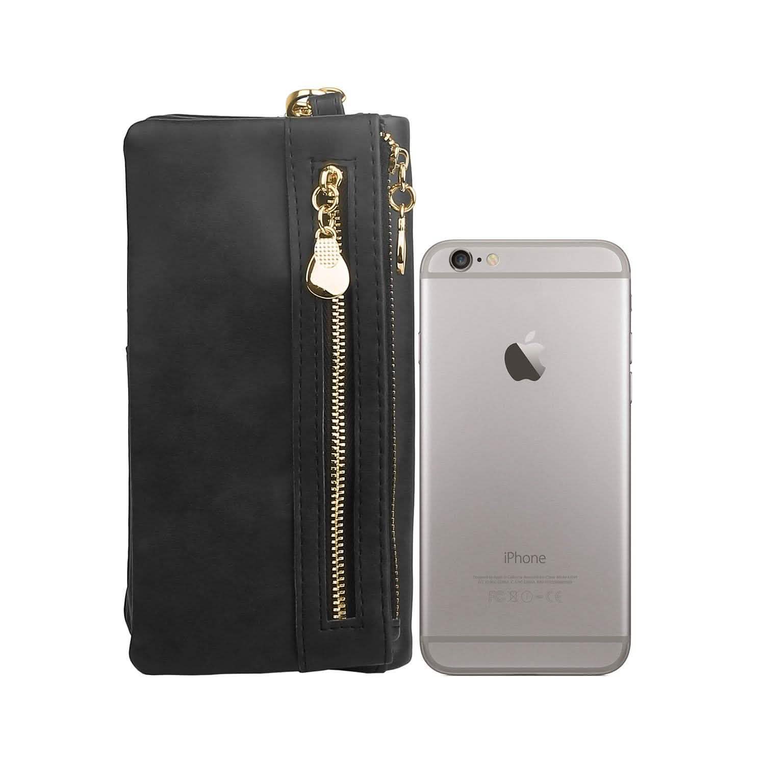 Portefeuille Pochette de Luxe en Cuir pour Femme