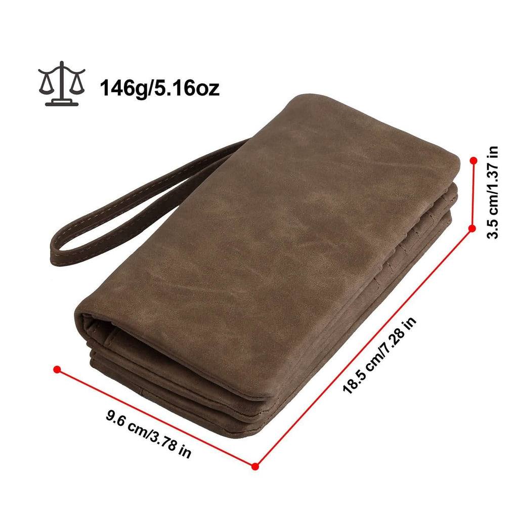 Portefeuille Pochette de Luxe en Cuir pour Femme