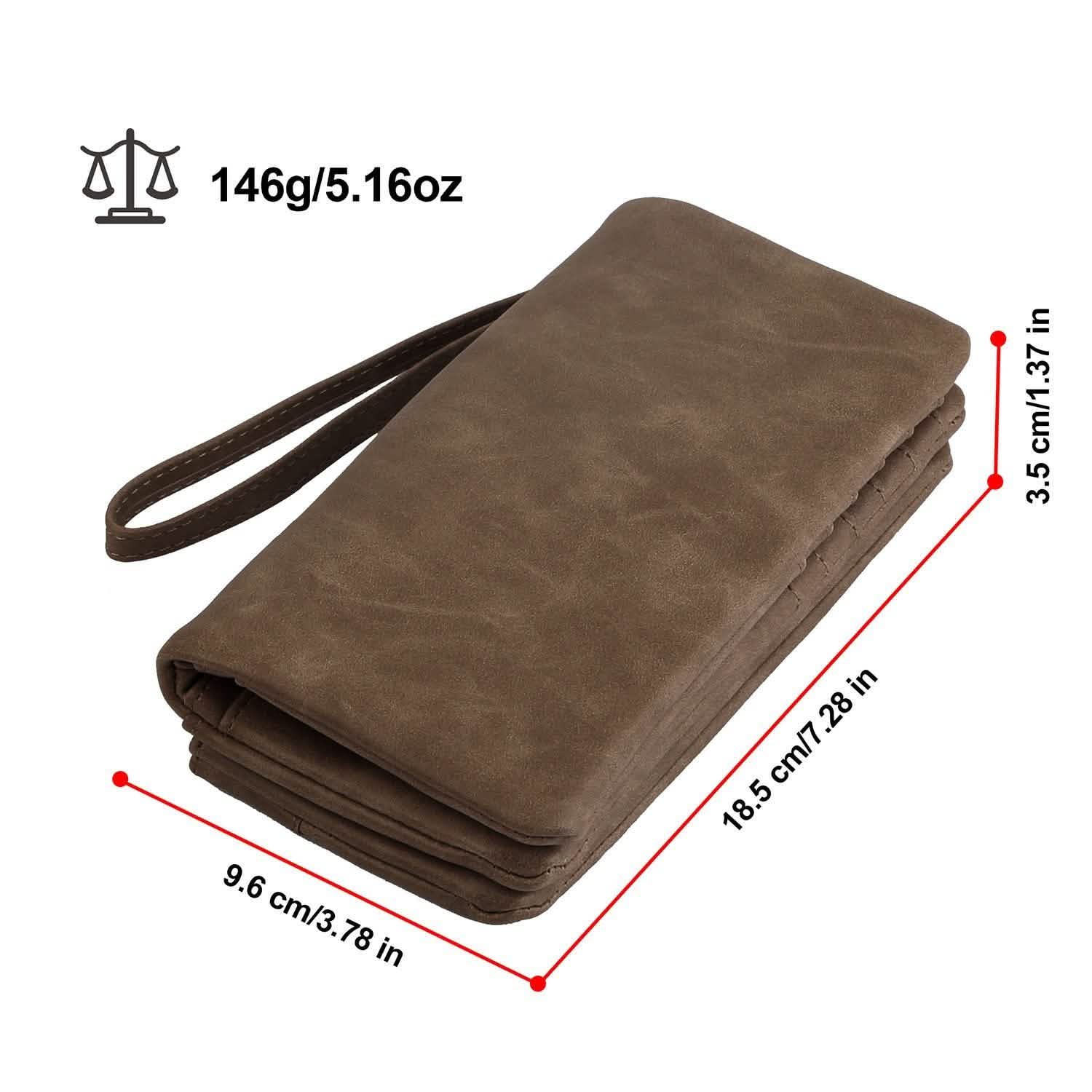 Portefeuille Pochette de Luxe en Cuir pour Femme