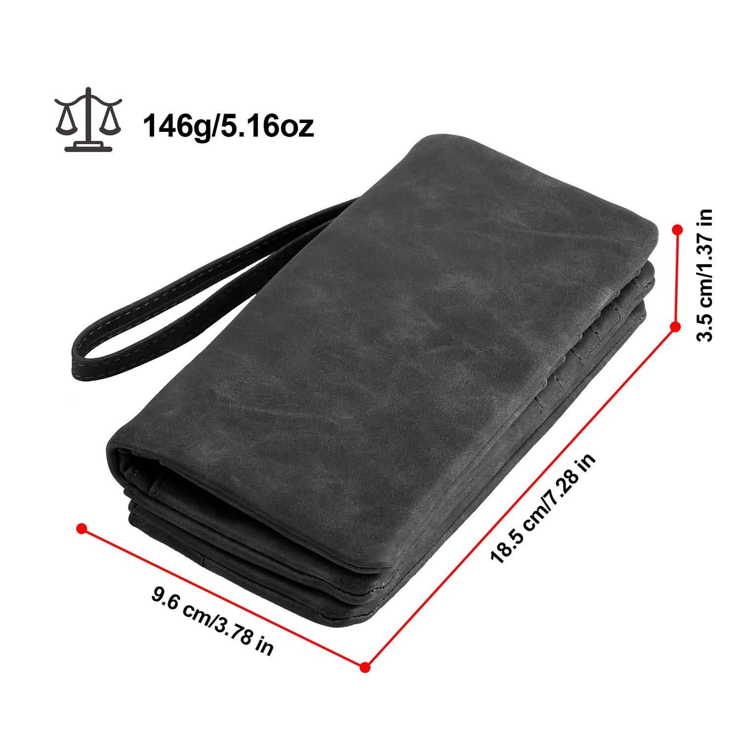 Portefeuille Pochette de Luxe en Cuir pour Femme