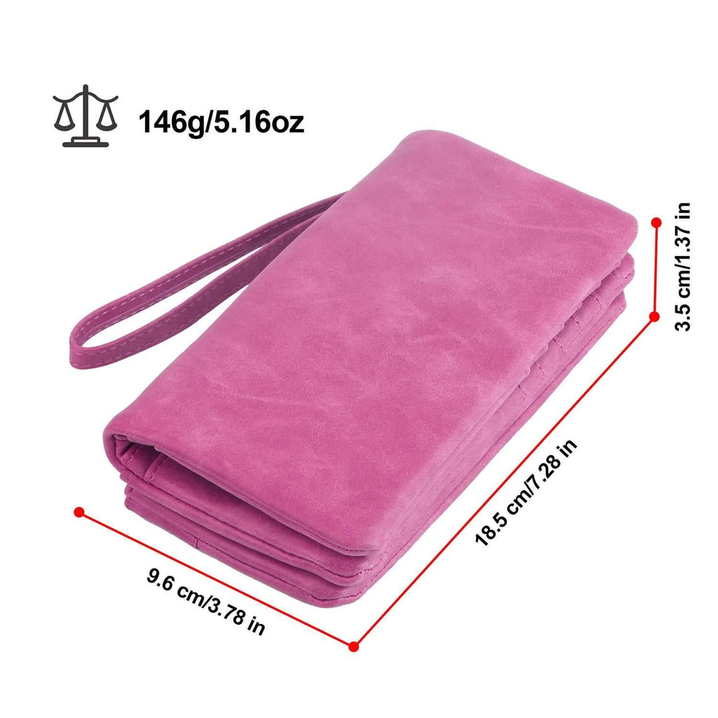 Portefeuille Pochette de Luxe en Cuir pour Femme
