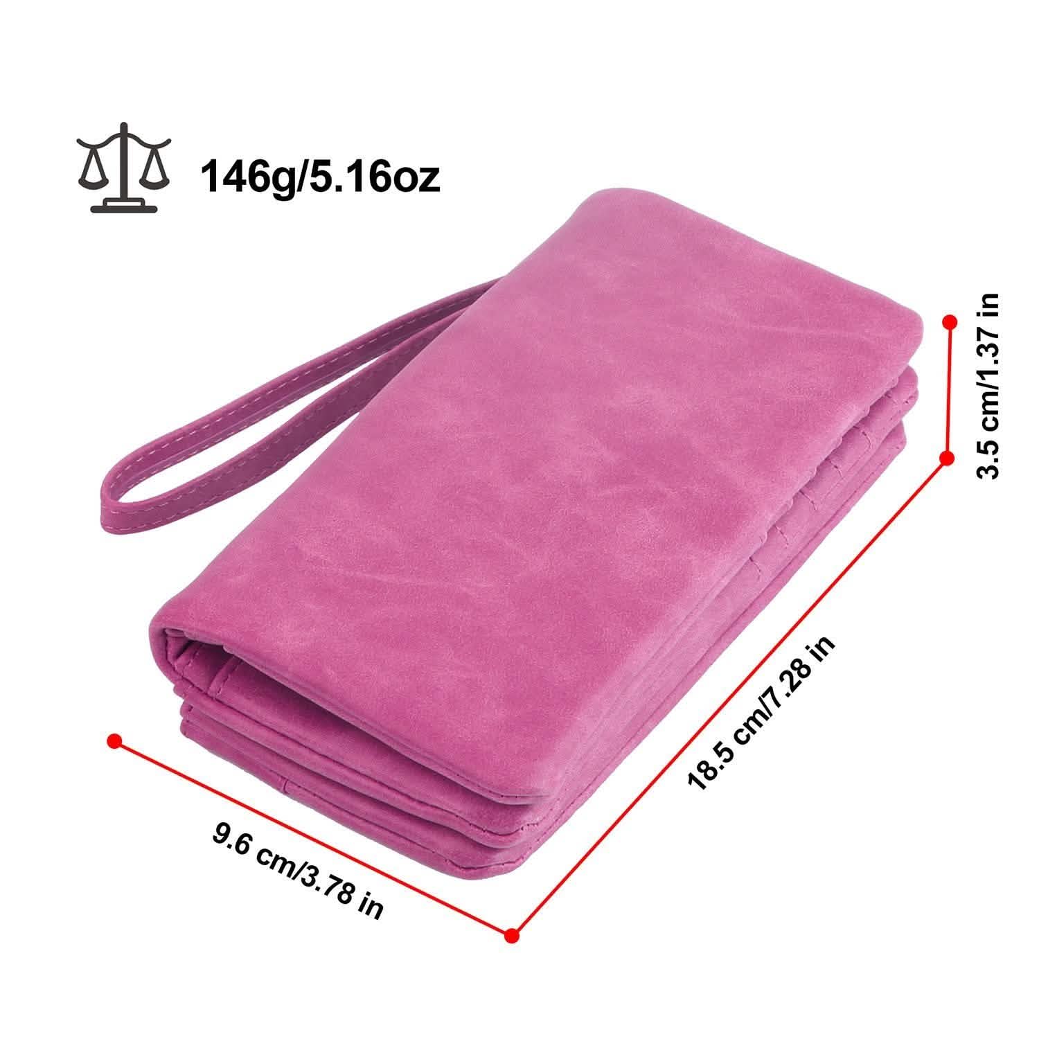 Portefeuille Pochette de Luxe en Cuir pour Femme