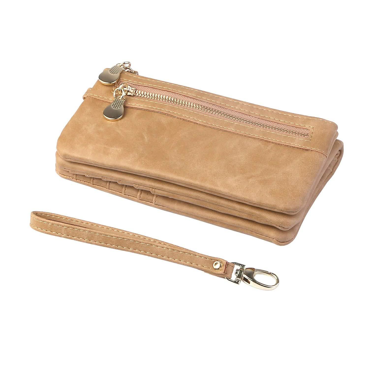Portefeuille Pochette de Luxe en Cuir pour Femme