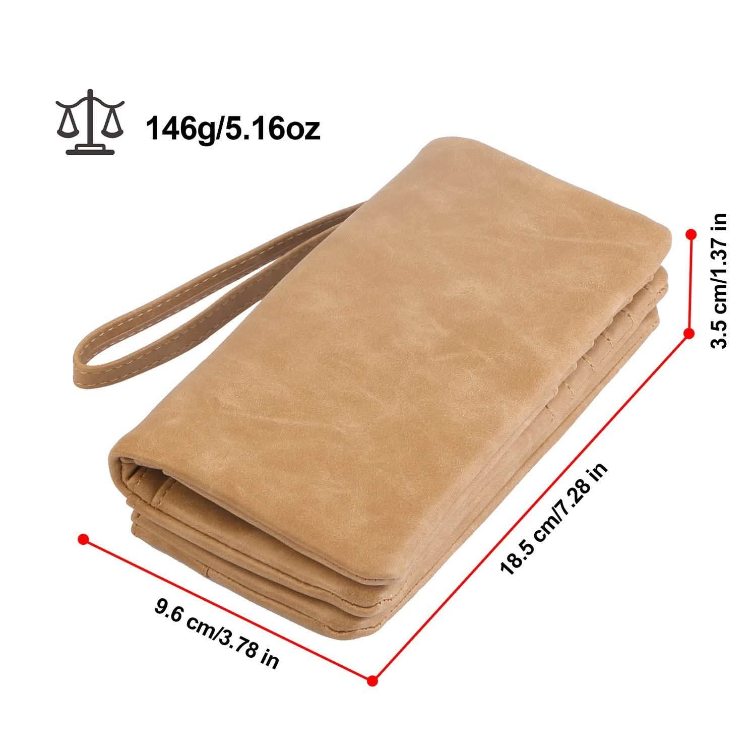 Portefeuille Pochette de Luxe en Cuir pour Femme