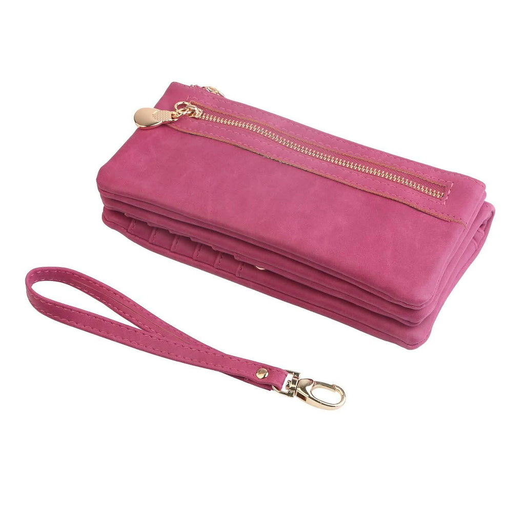 Portefeuille Pochette de Luxe en Cuir pour Femme