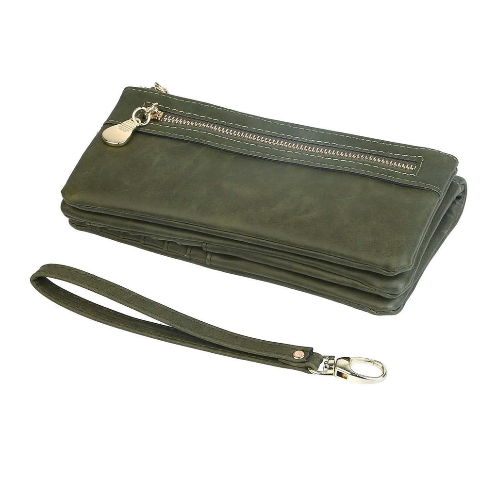 Portefeuille Pochette de Luxe en Cuir pour Femme