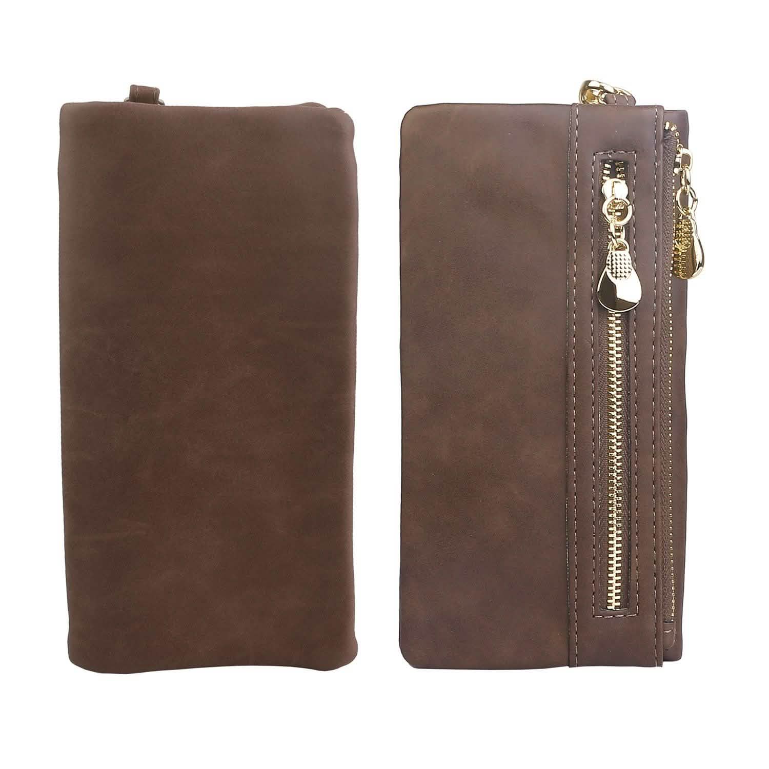 Portefeuille Pochette de Luxe en Cuir pour Femme
