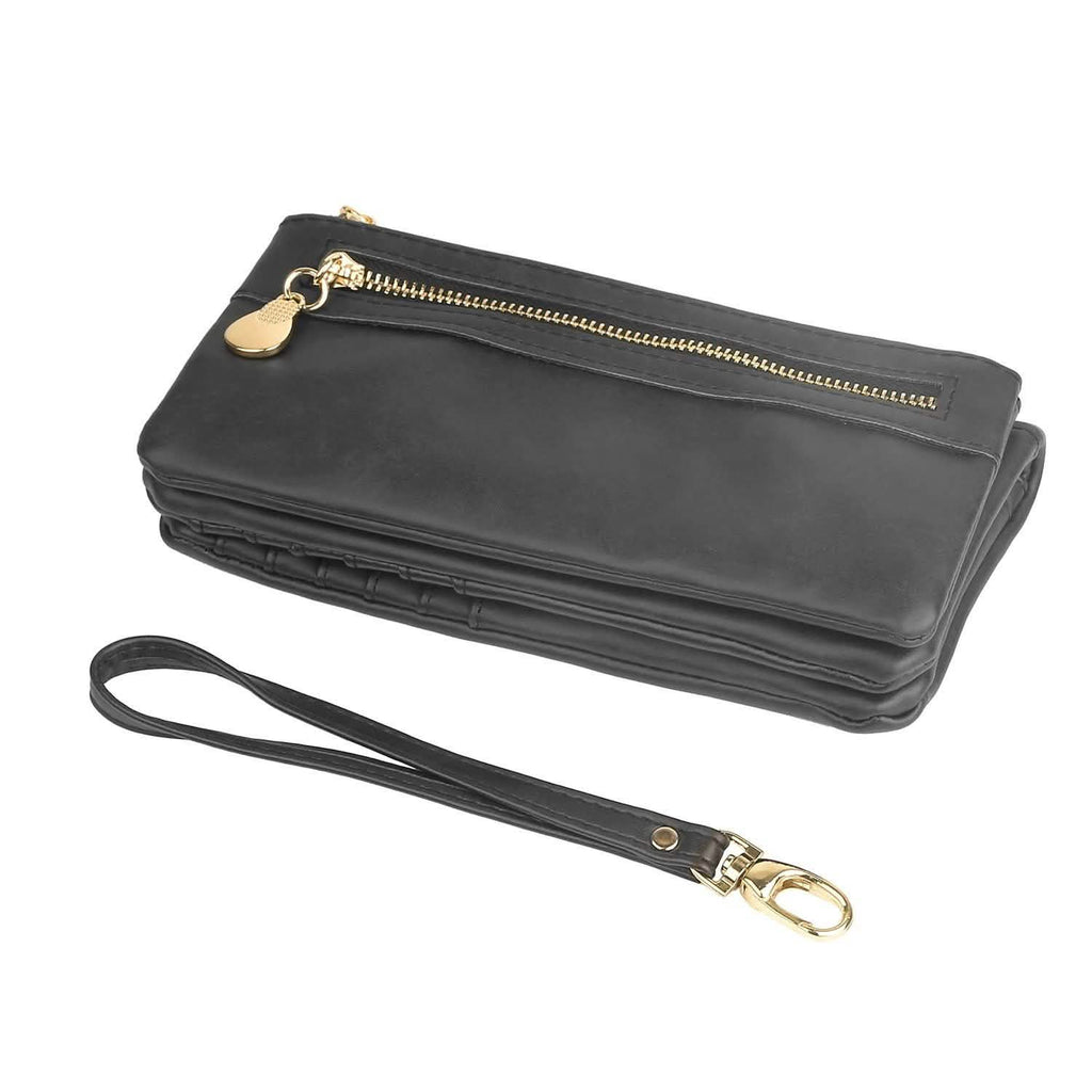 Portefeuille Pochette de Luxe en Cuir pour Femme