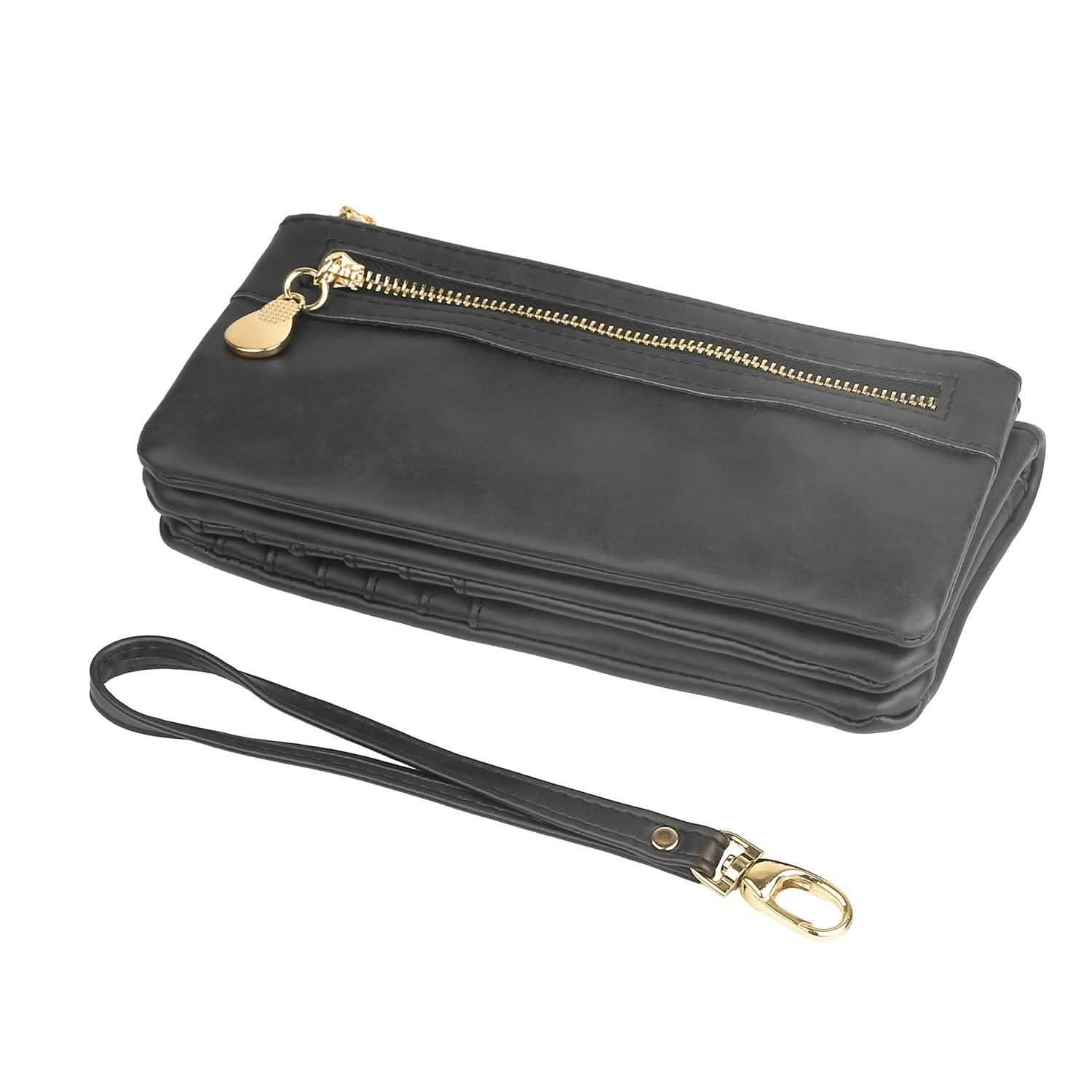 Portefeuille Pochette de Luxe en Cuir pour Femme