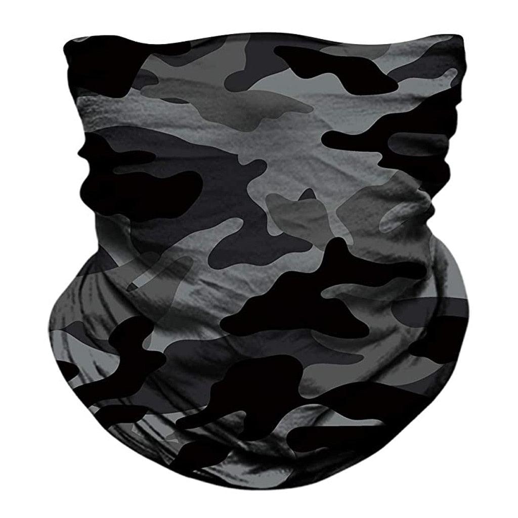 Cache-cou magique camouflage, cache-visage tubulaire, bandana, tour de cou militaire pour moto et vélo, écharpe de cou, cache-visage rafraîchissant, fin, respirant, léger, protection solaire pour le cyclisme, la pêche, la randonnée, la course à pied.