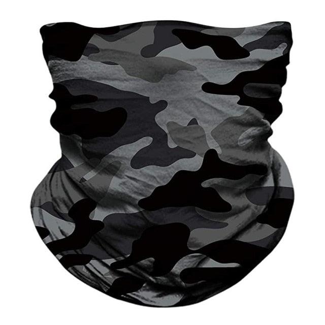 Cache-cou magique camouflage, cache-visage tubulaire, bandana, tour de cou militaire pour moto et vélo, écharpe de cou, cache-visage rafraîchissant, fin, respirant, léger, protection solaire pour le cyclisme, la pêche, la randonnée, la course à pied.