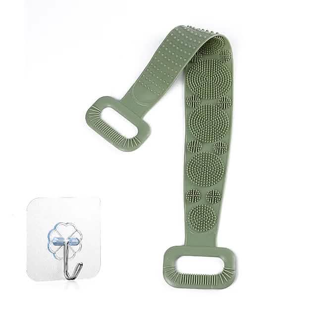 Brosse magique en silicone avec crochet adhésif Serviette de bain