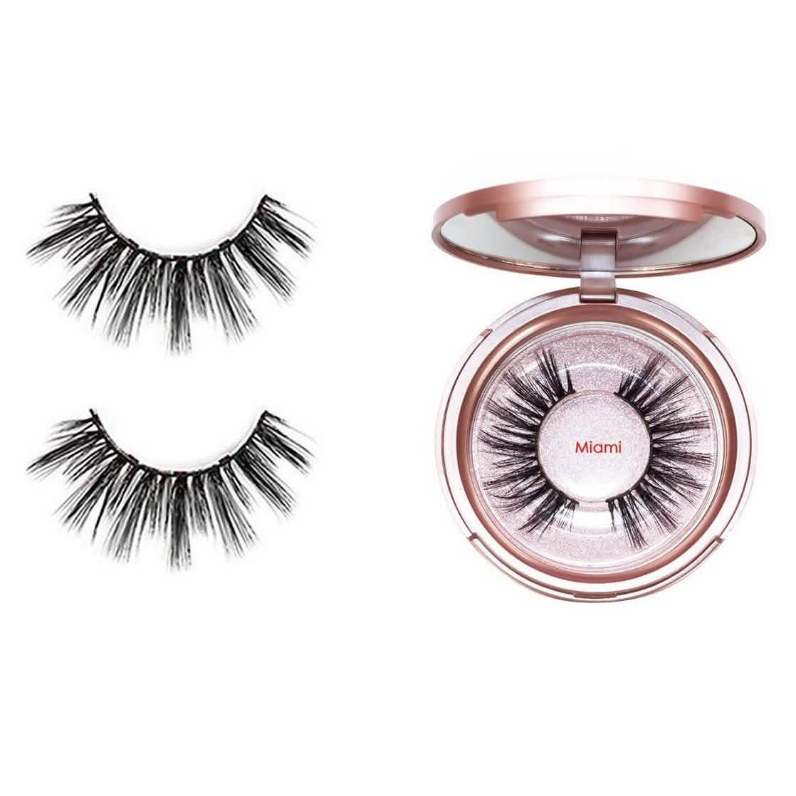 Kit Eyeliner Magnétique avec Faux Cils Magnétiques 3D & Pince à Épiler