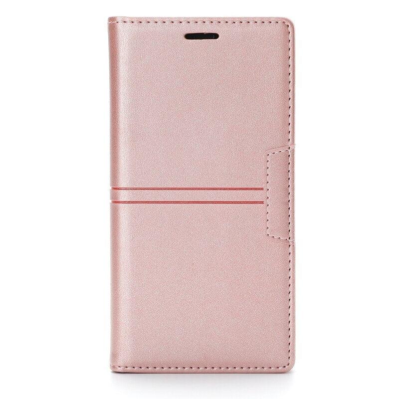 Étui portefeuille en cuir à rabat magnétique avec fentes pour cartes pour iPhone 14 13 12 11 Pro Max, élégant, rétro, avec rabat magnétique invisible, en cuir PU souple de qualité supérieure pour iPhone