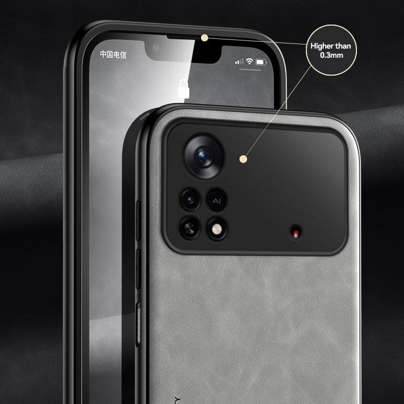 Étui magnétique en cuir pour Xiaomi Redmi Note 11 10 11E 9 Pro 11s 10s 12 Poco X4 GT Mi 10T 12T 11T 11 Lite 5G NE Housse Extra Fine en Cuir Véritable Anti-choc