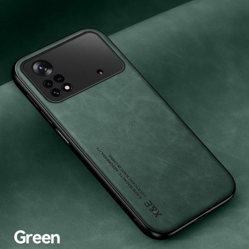Étui magnétique en cuir pour Xiaomi Redmi Note 11 10 11E 9 Pro 11s 10s 12 Poco X4 GT Mi 10T 12T 11T 11 Lite 5G NE Housse Extra Fine en Cuir Véritable Anti-choc