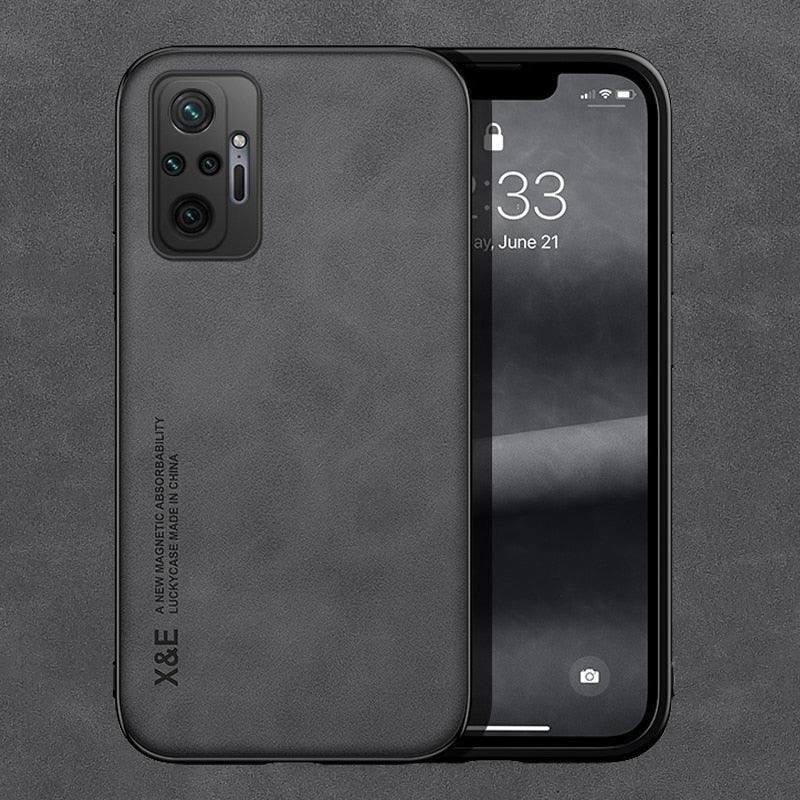 Étui magnétique en cuir pour Xiaomi Redmi Note 11 10 11E 9 Pro 11s 10s 12 Poco X4 GT Mi 10T 12T 11T 11 Lite 5G NE Housse Extra Fine en Cuir Véritable Anti-choc