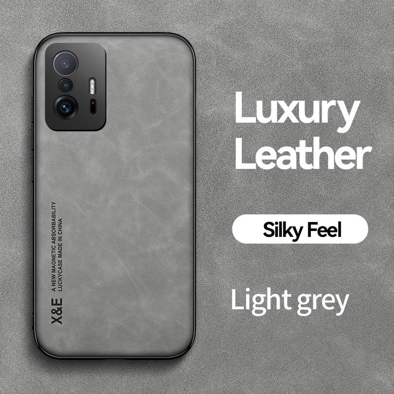 Étui magnétique en cuir pour Xiaomi Redmi Note 11 10 11E 9 Pro 11s 10s 12 Poco X4 GT Mi 10T 12T 11T 11 Lite 5G NE Housse Extra Fine en Cuir Véritable Anti-choc