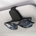 Support de Lunettes de Soleil Magnétique en Cuir PU pour Pare-Soleil de Voiture