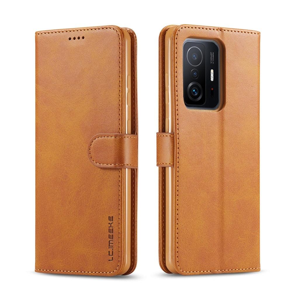 Étui de téléphone portefeuille en cuir PU magnétique, étui à rabat tendance avec fente pour cartes, étui en cuir pour Xiaomi 12T 11T Poco X4 GT X3 M3 M4 Pro NFC F4 F3 Flip Cover Mi 11 Lite 10T Redmi 9C Note 11S 10S 9S 9T 9A 8T 7