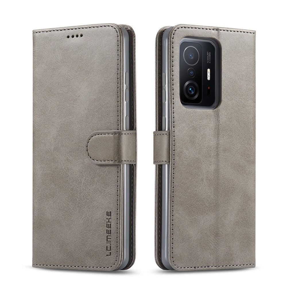 Étui de téléphone portefeuille en cuir PU magnétique, étui à rabat tendance avec fente pour cartes, étui en cuir pour Xiaomi 12T 11T Poco X4 GT X3 M3 M4 Pro NFC F4 F3 Flip Cover Mi 11 Lite 10T Redmi 9C Note 11S 10S 9S 9T 9A 8T 7