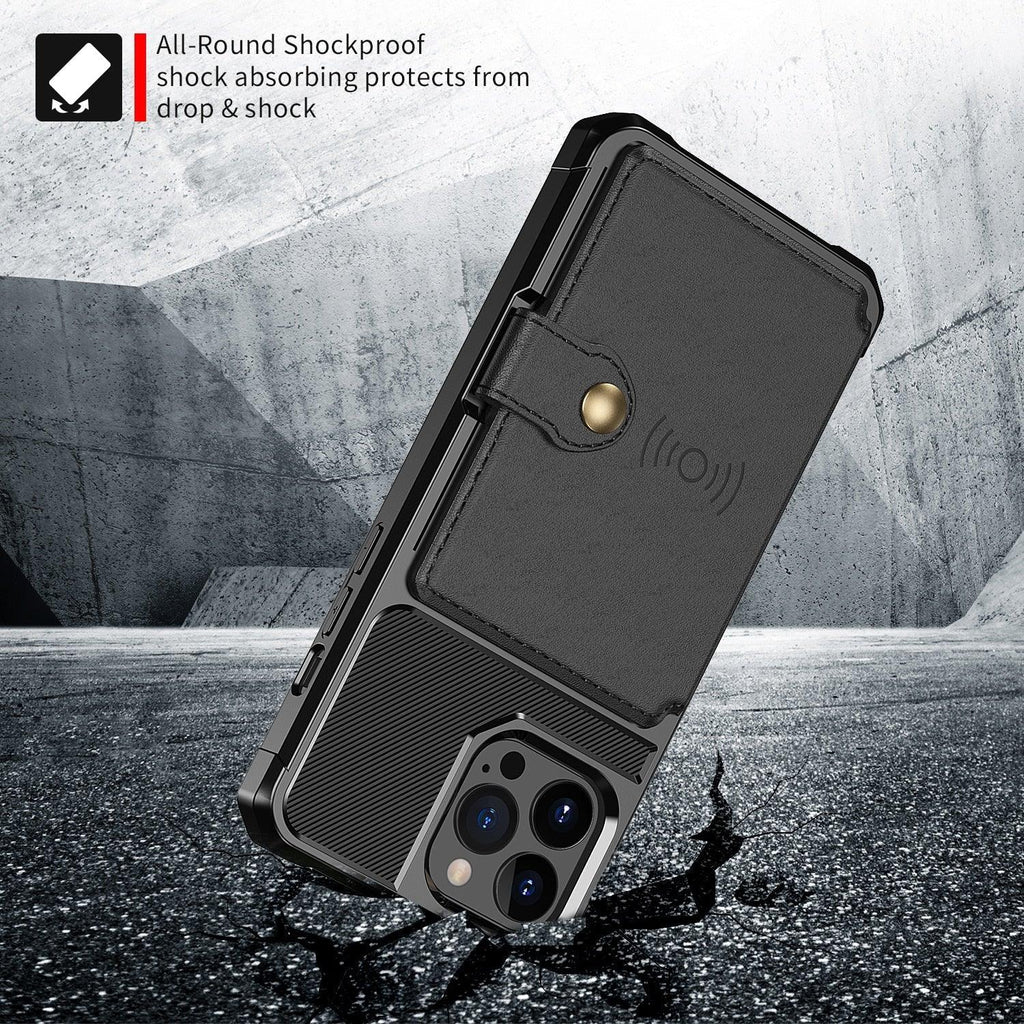 Étui portefeuille magnétique en cuir pour iPhone 14 13 12 11 Pro Max XS Support de téléphone antichute X Étui souple fonctionnel avec porte-cartes Compatible avec iPhone