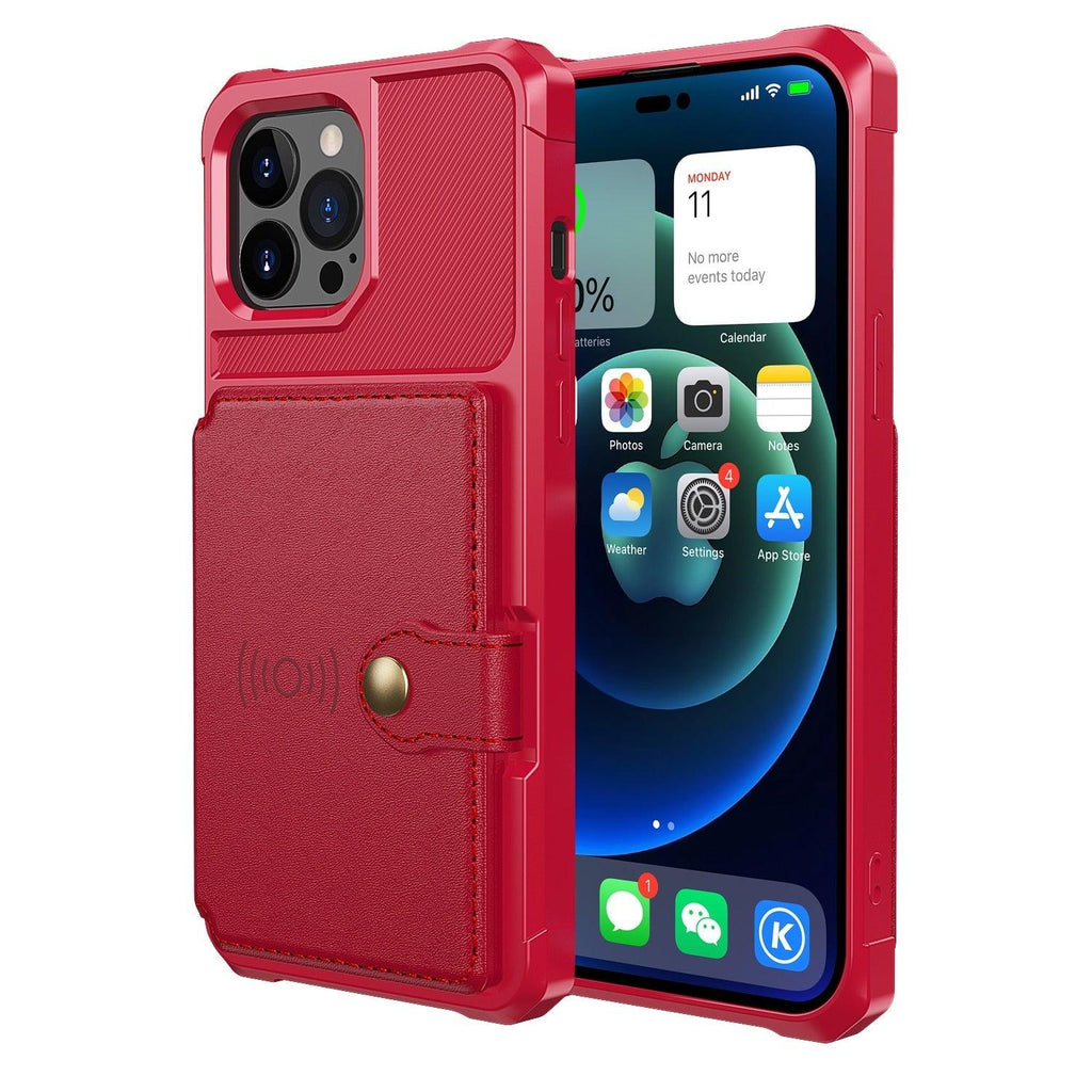 Étui portefeuille magnétique en cuir pour iPhone 14 13 12 11 Pro Max XS Support de téléphone antichute X Étui souple fonctionnel avec porte-cartes Compatible avec iPhone
