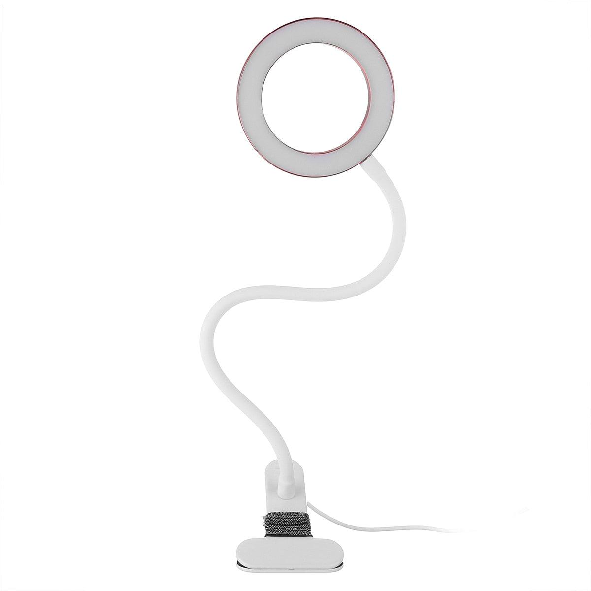 Loupe Lampe de beauté pour ongles Tatouage Clip Lumière USB Lampe de table Flexible LED Lampe de bureau Lampes de livre pour étudiants Lampe d'étude Lampe de lecture Lampe de table décorative Lampes d'étude mignonnes pour décoration de chambre