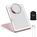 Miroirs de maquillage LED grossissants rechargeables USB