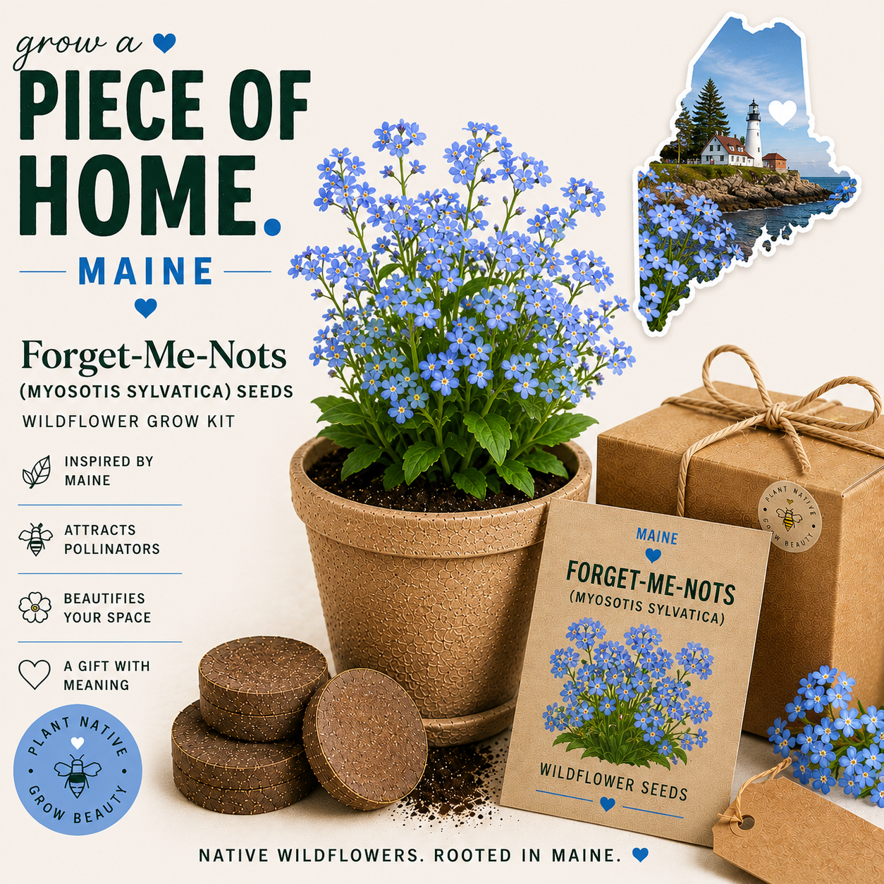 Kit de culture Myosotis du Maine