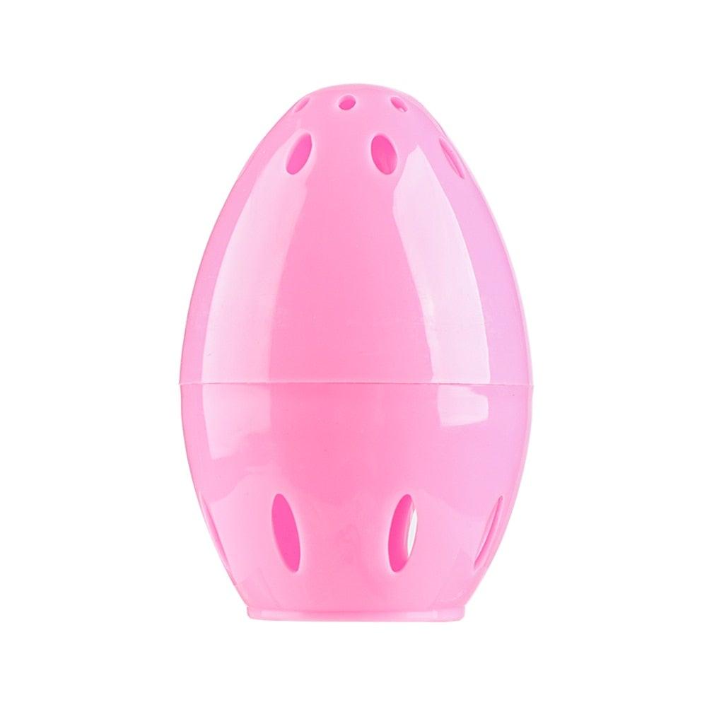 Étui éponge à maquillage en forme de capsule, boîte de rangement, support de séchage de maquillage, présentoir à éponge facile, boîte en forme d'œuf pour houppette cosmétique