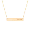 Collier Mama Bar en or laminé 14 carats