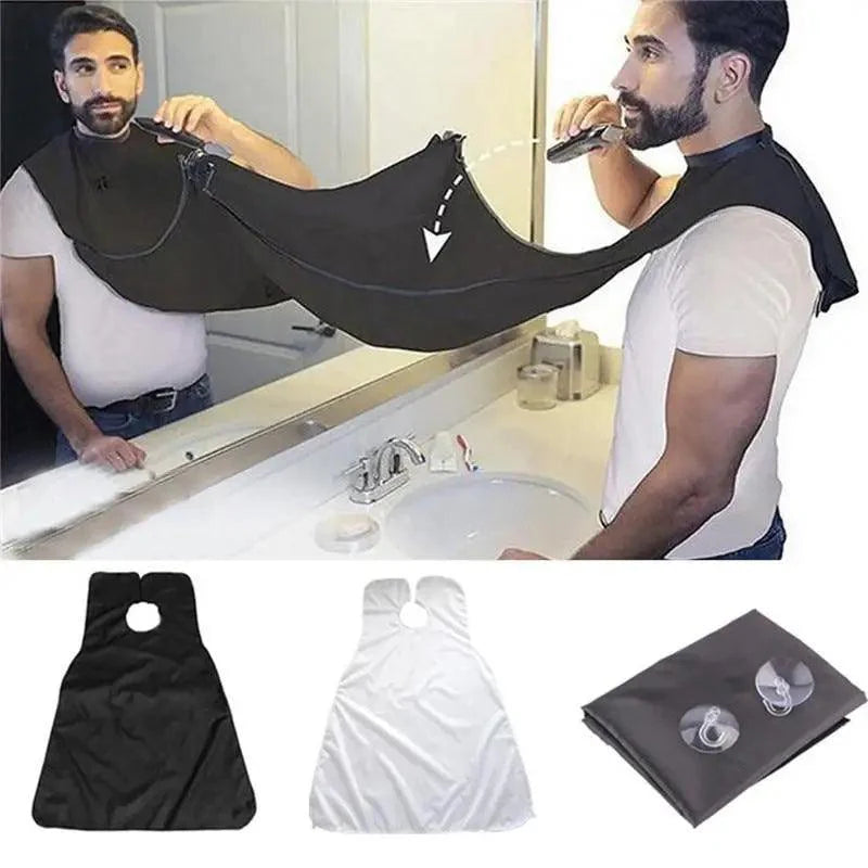 Tablier de toilettage étanche pour homme - Bavoir de rasage portable pour barbe et moustache - Outils de nettoyage domestique