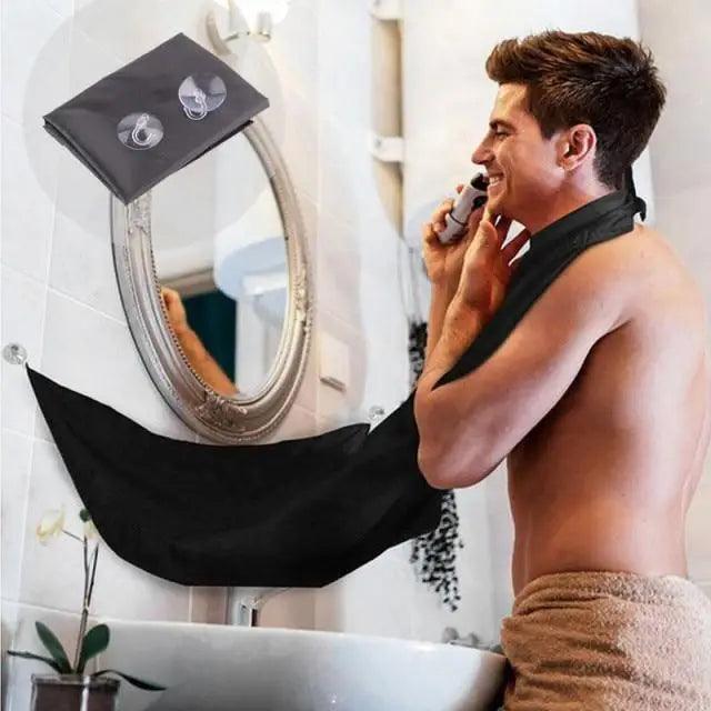 Tablier de toilettage étanche pour homme - Bavoir de rasage portable pour barbe et moustache - Outils de nettoyage domestique