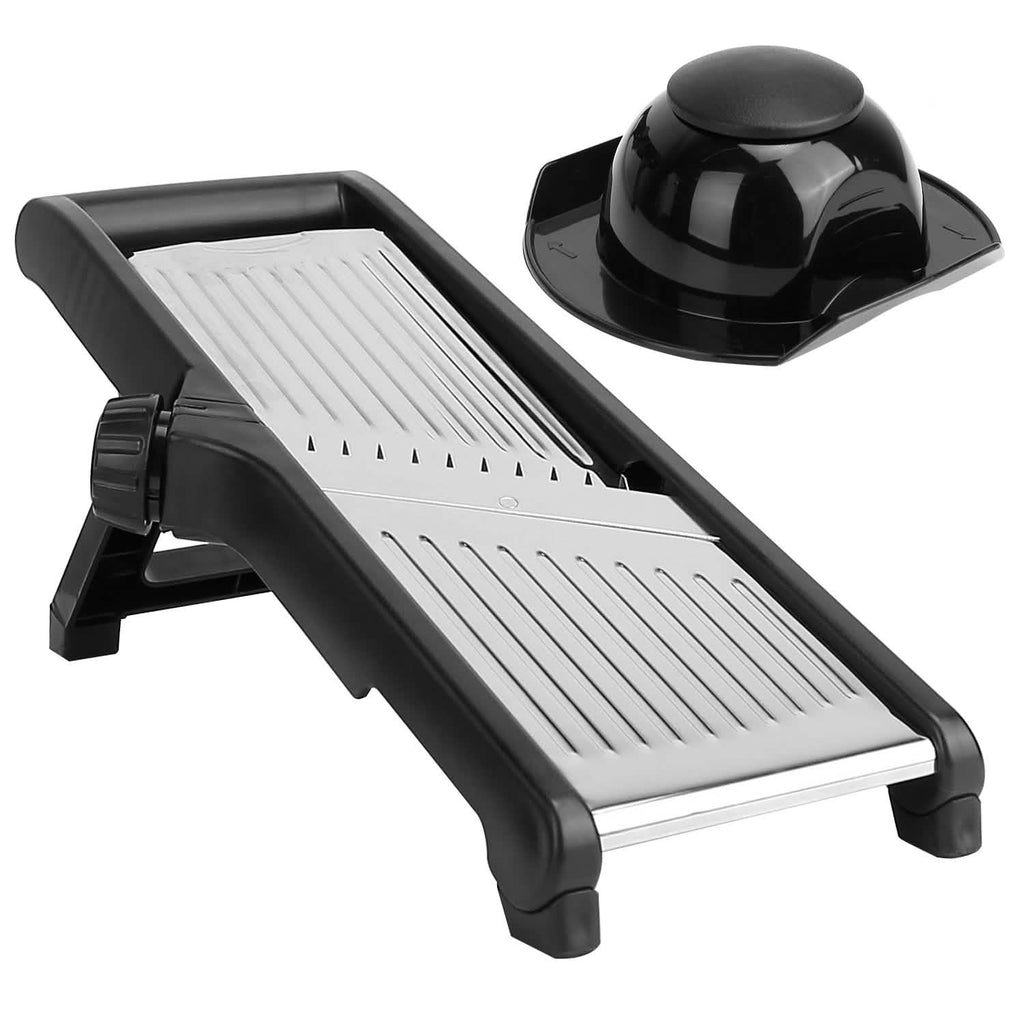 Mandoline de cuisine en acier inoxydable avec 5 lames réglables