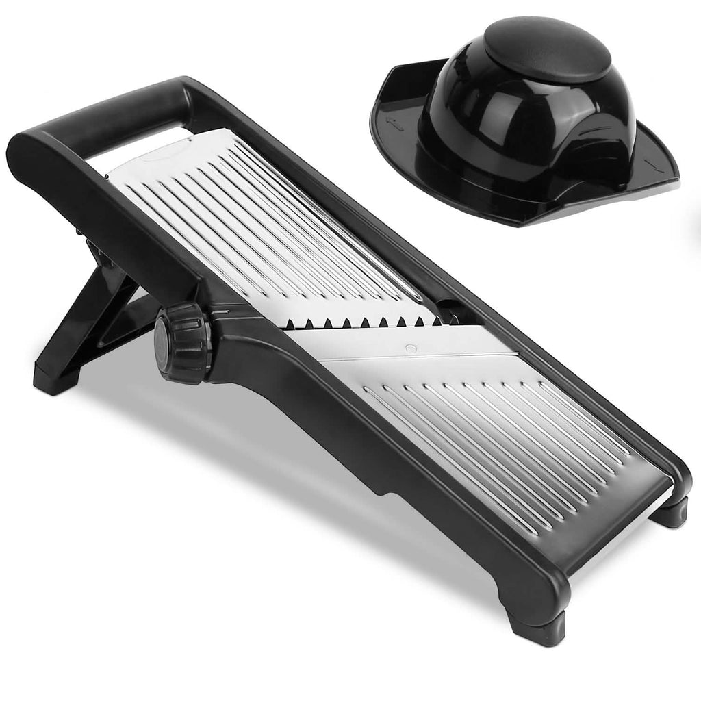 Mandoline de cuisine en acier inoxydable avec 5 lames réglables