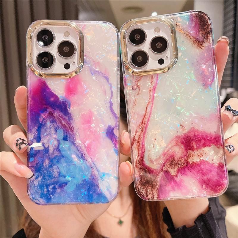 Motif marbre mince antichoc de protection souple pour filles femmes mignon étui coque pour iPhone 13 Pro Max étui de téléphone marbre pailleté pour iPhone 12 11 Pro Max XS Max XR coque antichoc