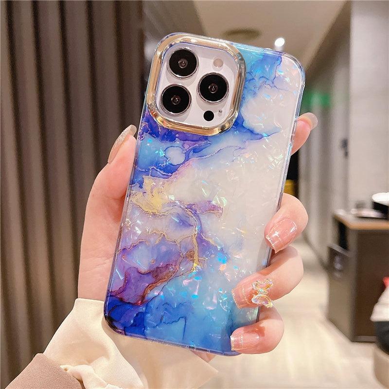 Motif marbre mince antichoc de protection souple pour filles femmes mignon étui coque pour iPhone 13 Pro Max étui de téléphone marbre pailleté pour iPhone 12 11 Pro Max XS Max XR coque antichoc