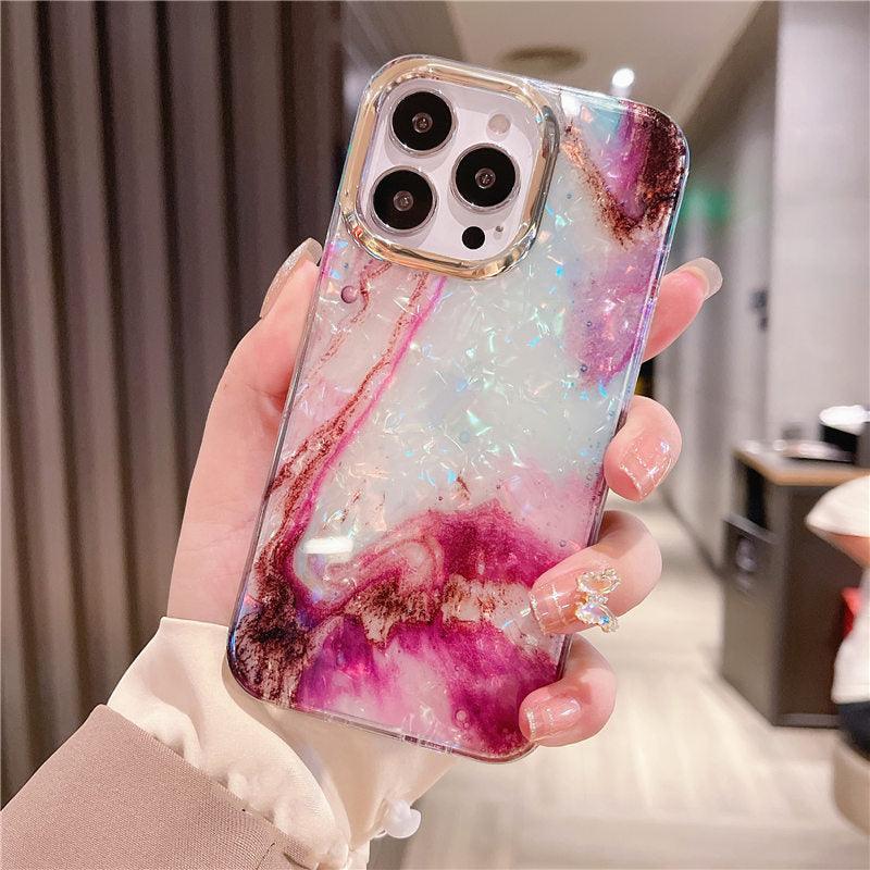 Motif marbre mince antichoc de protection souple pour filles femmes mignon étui coque pour iPhone 13 Pro Max étui de téléphone marbre pailleté pour iPhone 12 11 Pro Max XS Max XR coque antichoc