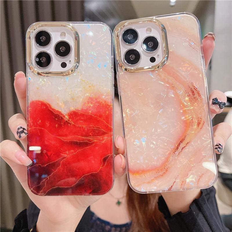 Motif marbre mince antichoc de protection souple pour filles femmes mignon étui coque pour iPhone 13 Pro Max étui de téléphone marbre pailleté pour iPhone 12 11 Pro Max XS Max XR coque antichoc