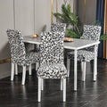 Housse de chaise extensible imprimée marbre pour salle à manger, bureau, banquet, housse de protection de chaise en tissu élastique, housse de fauteuil, housse de chaise, fond texturé marbre, chaise Parson