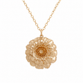 Collier fleur de souci doré