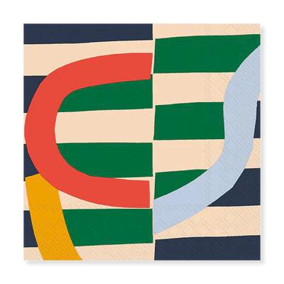 Marimekko – Serviettes en papier 3 épaisseurs « SIIRTO Green » (20 U)