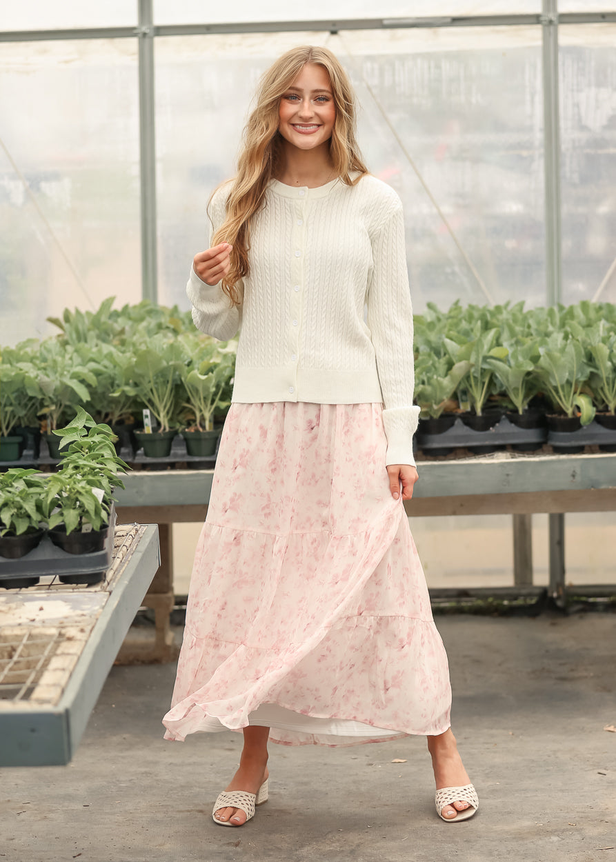 Cardigan Mason boutonné blanc