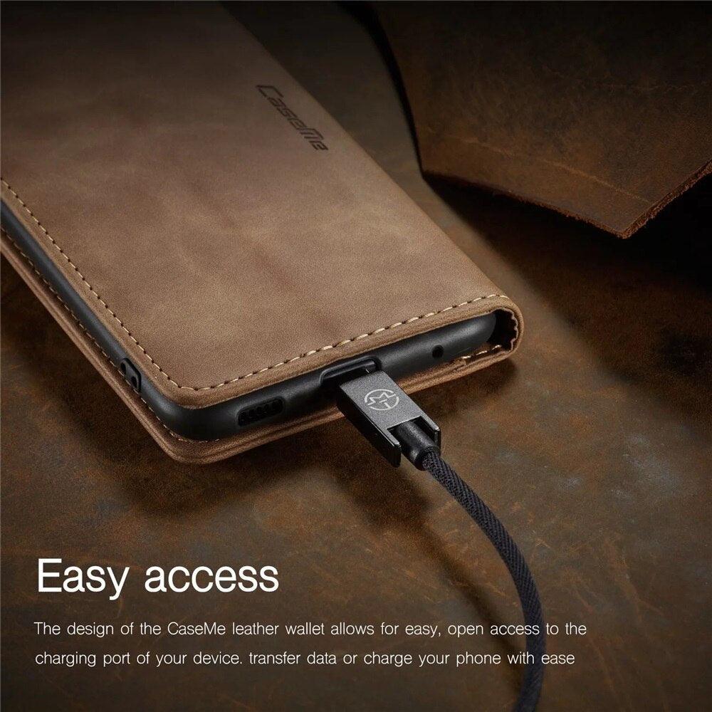 Coque en Cuir Mat pour Xiaomi Mi 9T CC9 10T 11T 12T Pro Lite 5G Redmi Note 8 9s 10 11 11S Pro Portefeuille Housse à Rabat Poco F3 M3 Pro Femmes avec Porte-Cartes Support Magnétique Étui en Cuir à Rabat