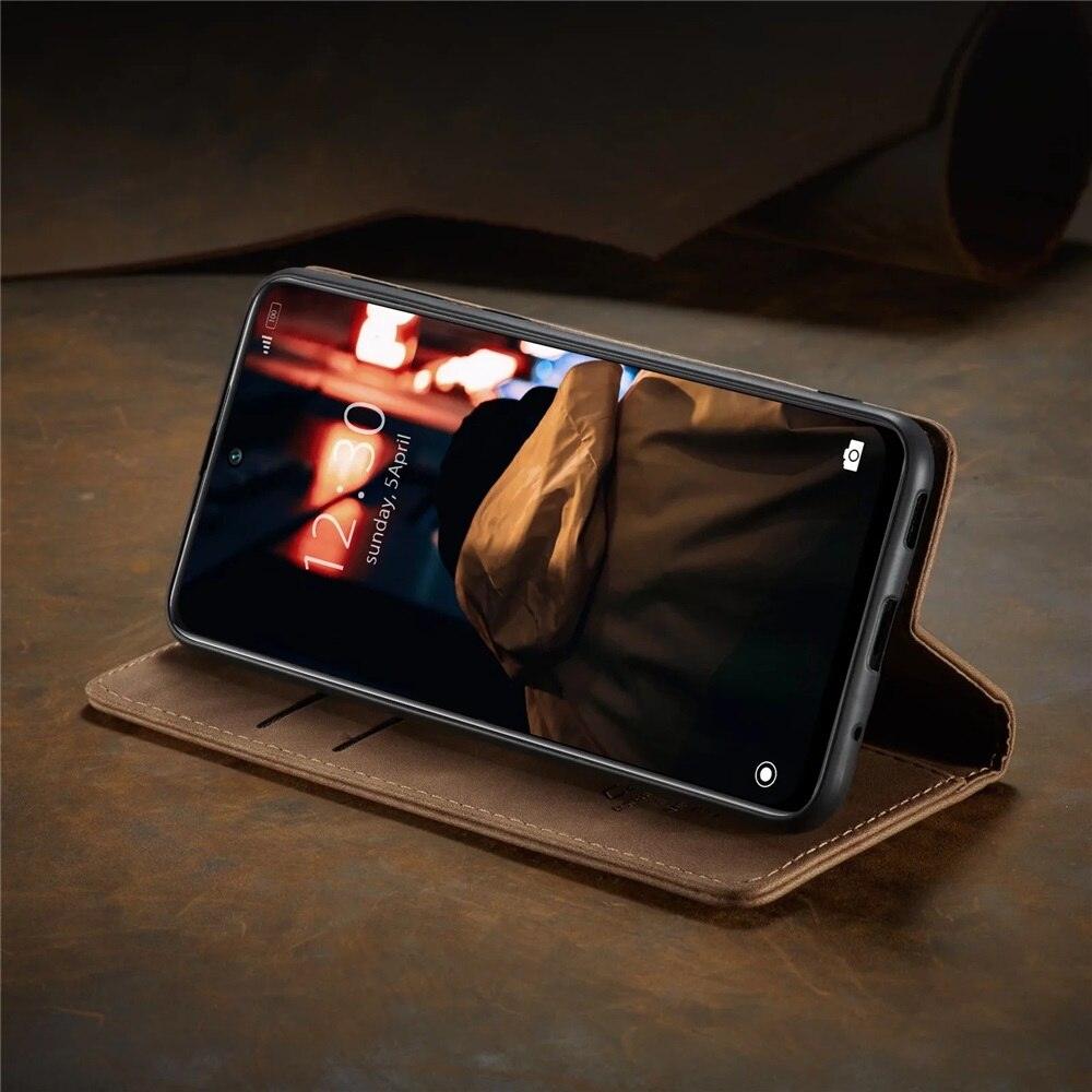 Coque en Cuir Mat pour Xiaomi Mi 9T CC9 10T 11T 12T Pro Lite 5G Redmi Note 8 9s 10 11 11S Pro Portefeuille Housse à Rabat Poco F3 M3 Pro Femmes avec Porte-Cartes Support Magnétique Étui en Cuir à Rabat