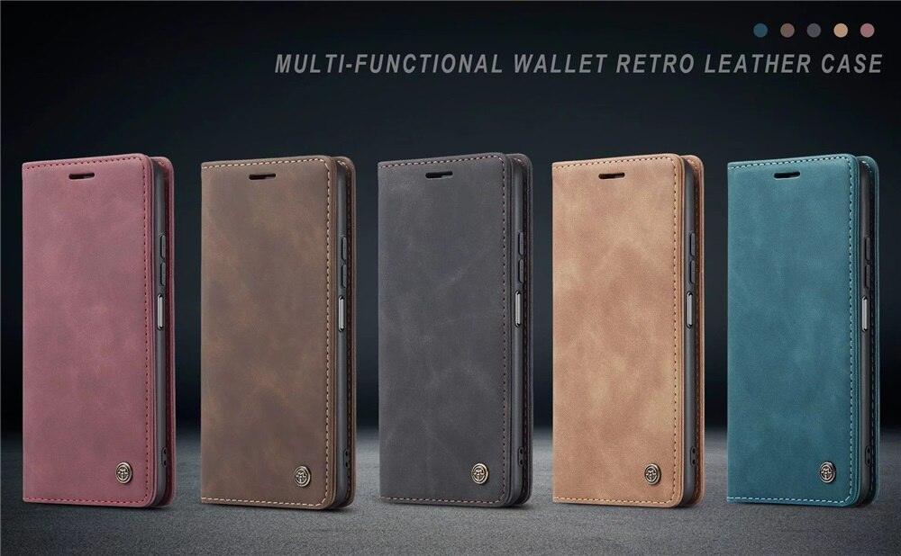Coque en Cuir Mat pour Xiaomi Mi 9T CC9 10T 11T 12T Pro Lite 5G Redmi Note 8 9s 10 11 11S Pro Portefeuille Housse à Rabat Poco F3 M3 Pro Femmes avec Porte-Cartes Support Magnétique Étui en Cuir à Rabat